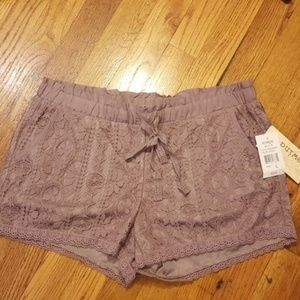 Rewind Lavender Lace Shorts